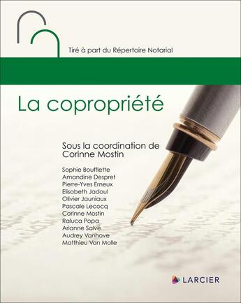 Couverture du livre « La copropriété » de Corinne Mostin aux éditions Larcier