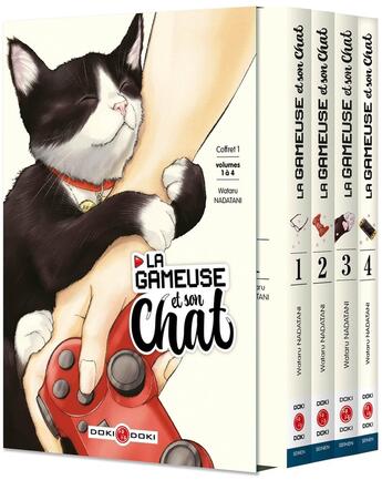 Couverture du livre « La gameuse et son chat : coffret Tomes 1 à 4 » de Wataru Nadatani aux éditions Bamboo