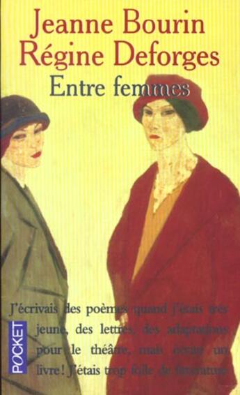 Couverture du livre « Entre Femmes » de Jeanne Bourin aux éditions Pocket