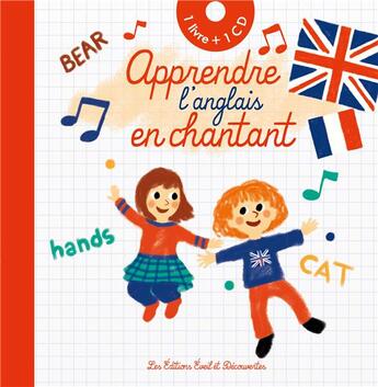 Couverture du livre « Apprendre l'anglais en chantant » de Adeline Ruel aux éditions Eveil Et Decouvertes