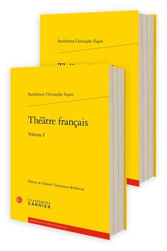 Couverture du livre « Théâtre français » de Barthélemy-Christophe Fagan aux éditions Classiques Garnier