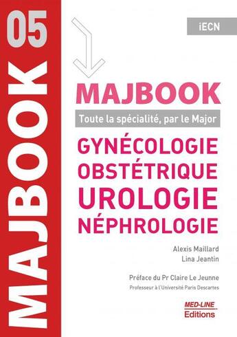 Couverture du livre « Majbook t.5 ; iECN ; gynécologie obstétrique, urologie, néphrologie » de Alexis Maillard et Lina Jeantin aux éditions Med-line