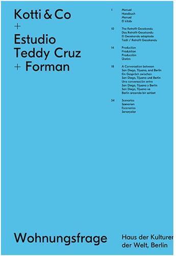 Couverture du livre « Kotti & co + estudio teddy cruz + forman /anglais/allemand » de  aux éditions Spector Books