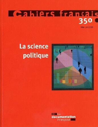 Couverture du livre « La science politique » de  aux éditions Documentation Francaise