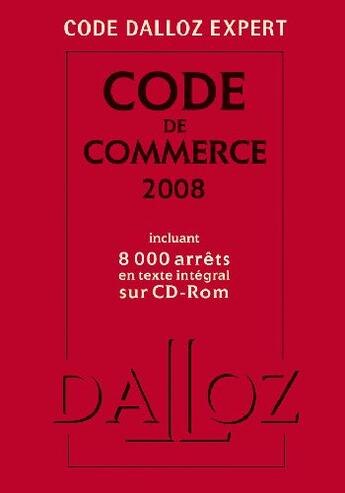 Couverture du livre « Code de commerce 2008 (5e édition) » de  aux éditions Dalloz
