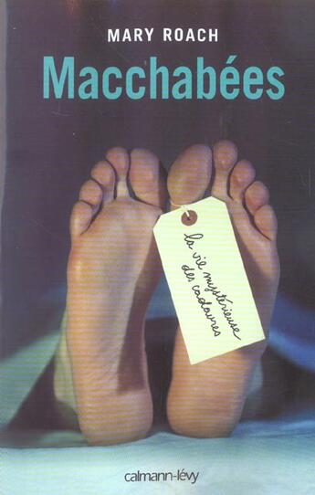 Couverture du livre « Macchabees » de Roach-M aux éditions Calmann-levy