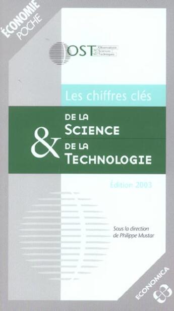 Couverture du livre « CHIFFRES CLES DE LA SCIENCE ET DE LA TECHNOLOGIE (LES) » de Ost/ aux éditions Economica