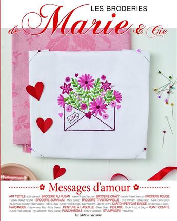 Couverture du livre « Messages d'amour, tome 23. les broderie de marie & cie » de Uvre Collective aux éditions De Saxe