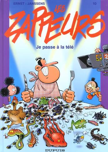 Couverture du livre « Les zappeurs Tome 10 ; je passe a la tele » de Ernst Janssens aux éditions Dupuis