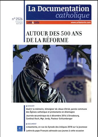 Couverture du livre « LA DOCUMENTATION CATHOLIQUE N.2526 ; avril-mai » de La Documentation Catholique aux éditions Bayard Presse