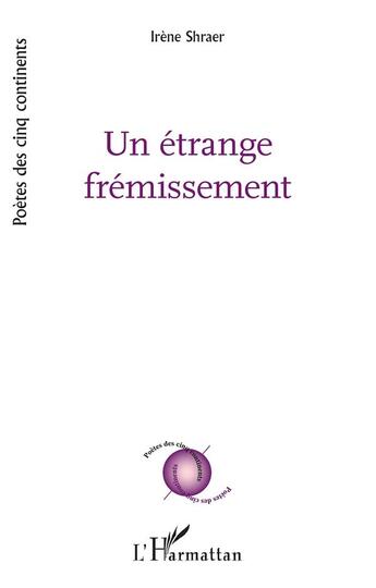 Couverture du livre « Un étrange frémissement » de Irene Sharer aux éditions L'harmattan