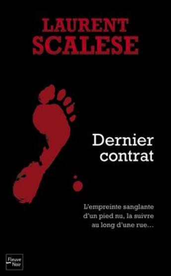 Couverture du livre « L'empreinte sanglante ; dernier contrat » de Laurent Scalese aux éditions Fleuve Noir