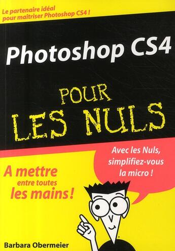 Couverture du livre « Photoshop cs4 megapoche pour les nuls » de Barbara Obermeier aux éditions First Interactive