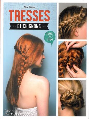 Couverture du livre « Tresses et chignons » de  aux éditions Marie-claire