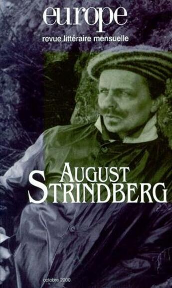 Couverture du livre « Revue Europe N.858 ; August Strindberg » de Revue Europe aux éditions Revue Europe