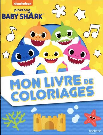 Couverture du livre « Baby shark - mon livre de coloriages » de  aux éditions Hachette Jeunesse