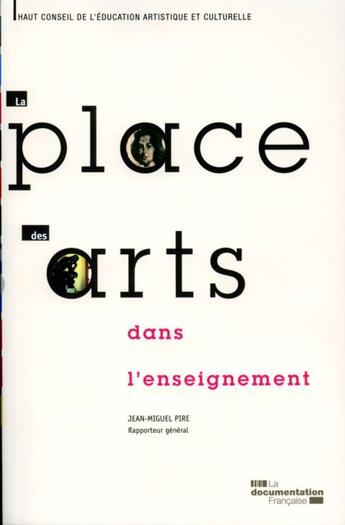 Couverture du livre « La place des arts dans l'enseignement » de  aux éditions Documentation Francaise