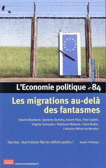 Couverture du livre « L'economie politique - numero 84 » de  aux éditions Alternatives Economiques