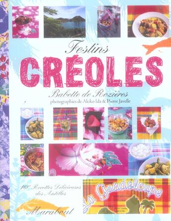 Couverture du livre « Festins creoles » de Rozieres Elisabeth aux éditions Marabout