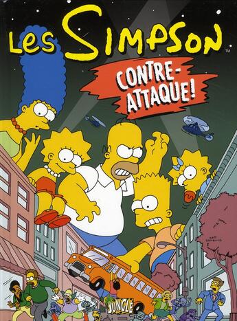 Couverture du livre « Les Simpson Tome 12 : contre-attaque ! » de Matt Groening aux éditions Jungle