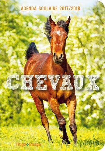 Couverture du livre « Agenda Scolaire 2017-2018 Chevaux » de  aux éditions Hugo