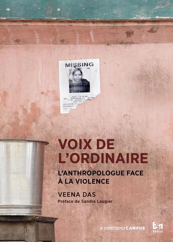 Couverture du livre « Voix de l'ordinaire : L'anthropologue face à la violence » de Das aux éditions Bsn Press