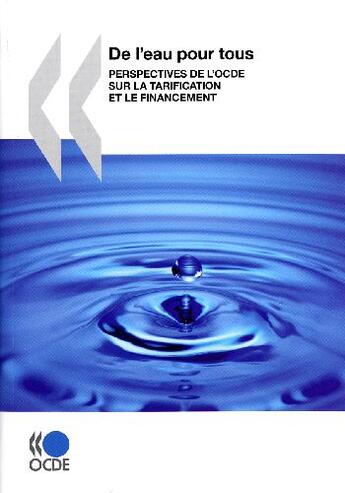 Couverture du livre « De l'eau pour tous » de  aux éditions Ocde