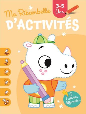 Couverture du livre « 3-5 ans activites hippopotame » de  aux éditions Yoyo Books