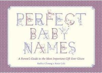 Couverture du livre « Perfect baby names » de Rosie Cole aux éditions Orion