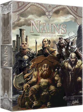 Couverture du livre « Nains ; coffret vol.3 ; t.11 à t.15 ; saison 3 » de  aux éditions Soleil