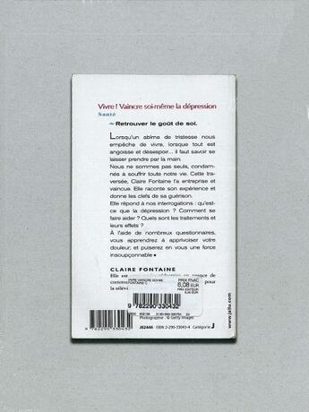 Couverture du livre « Vivre, vaincre » de Fontaine Claire aux éditions Dilecta