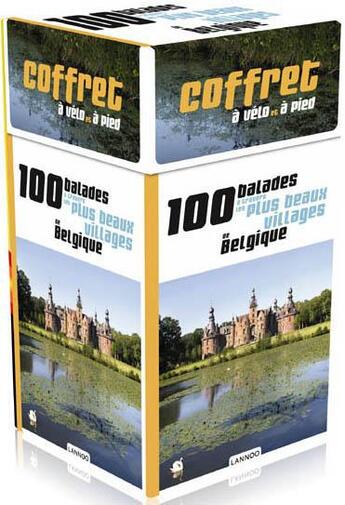 Couverture du livre « 100 balades à travers les plus beaux villages de Belgique ; coffret à vélo et à pied » de  aux éditions Lannoo