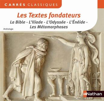 Couverture du livre « Les textes fondateurs ; la Bible, l'Illiade, l'Odyssée, l'Enéide, les Métamorphoses » de Marie-Francoise Berrendonner-Morin aux éditions Nathan