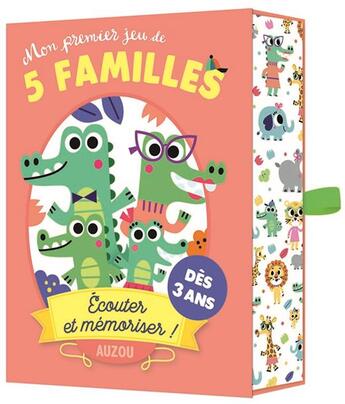 Couverture du livre « Mon premier jeu de 5 familles - ecouter et memoriser ! » de Tiago Americo aux éditions Philippe Auzou