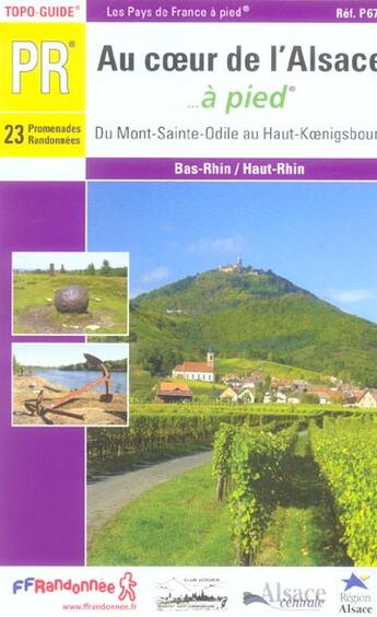 Couverture du livre « Au coeur de l'alsace a pied 2005 - 67 - pr - p671 » de  aux éditions Ffrp