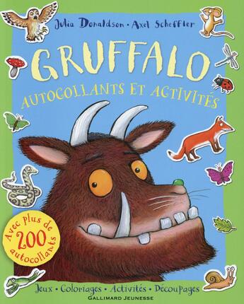 Couverture du livre « Gruffalo, autocollants et activités » de Julia Donaldson aux éditions Gallimard-jeunesse