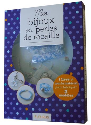 Couverture du livre « Mes bijoux en perles de rocaille ; coffret » de Christine Hooghe aux éditions Fleurus