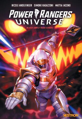 Couverture du livre « Power Rangers Universe : Un récit complet Power Rangers » de Simone Ragazzoni et Mattia Iacono et Nicole Andelfinger aux éditions Vestron