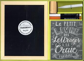 Couverture du livre « Coffret lettrage à la craie » de  aux éditions Marabout