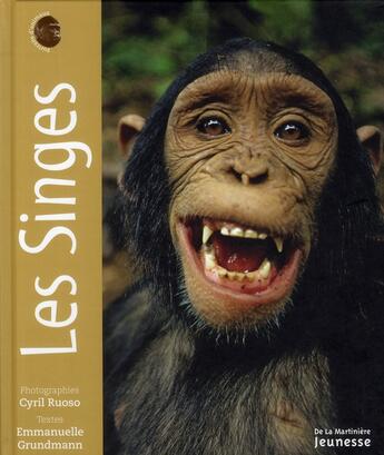 Couverture du livre « Portraits d'animaux ; les singes » de Grundmann/Ruoso aux éditions La Martiniere Jeunesse