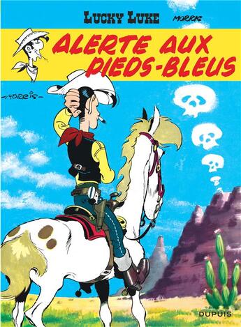 Couverture du livre « Lucky Luke Tome 10 : alerte aux Pieds-Bleus » de Rene Goscinny et Morris aux éditions Dupuis