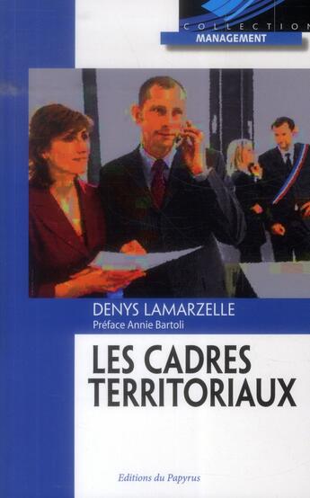 Couverture du livre « Cadres territoriaux » de Lamarzelle D aux éditions Papyrus