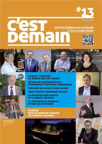 Couverture du livre « C'est demain n°13 » de Mettis Editions aux éditions Mettis