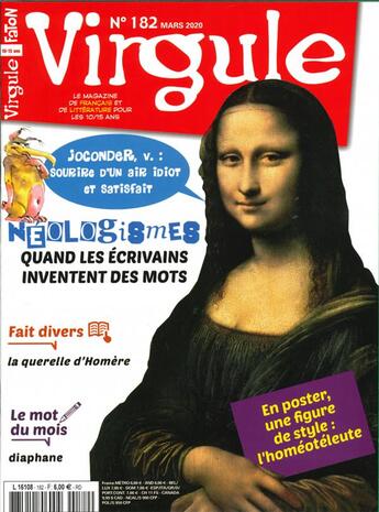 Couverture du livre « Virgule n 182 neologismes » de  aux éditions Virgule