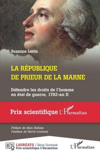 Couverture du livre « La République de Prieur de la Marine : défendre les droits de l'homme en état de guerre, 1792-an II » de Suzanne Levin aux éditions L'harmattan