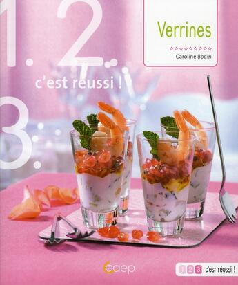 Couverture du livre « Les verrines » de Caroline Bodin aux éditions Saep