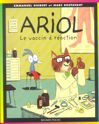 Couverture du livre « Le vaccin a reaction » de Emmanuel Guibert et Marc Boutavant aux éditions Bayard Jeunesse