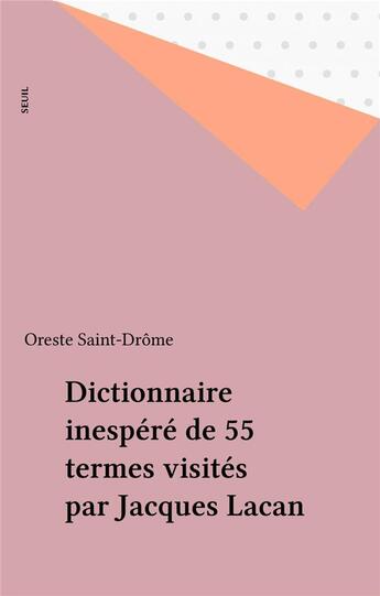 Couverture du livre « Dictionnaire 