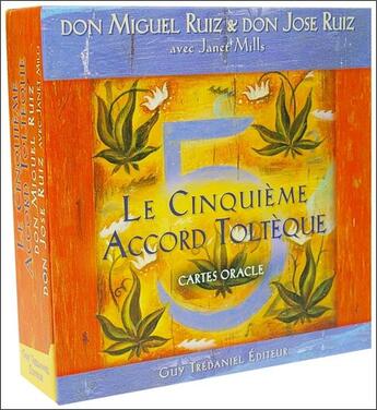 Couverture du livre « Le cinquième accord toltèque ; coffret » de Miguel Ruiz et Jose Ruiz aux éditions Guy Trédaniel