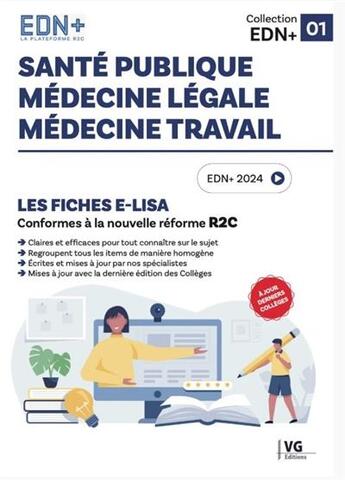 Couverture du livre « Santé publique, médecine légale, médecine travail (édition 2024) » de Lisa E-Lisa aux éditions Vernazobres Grego